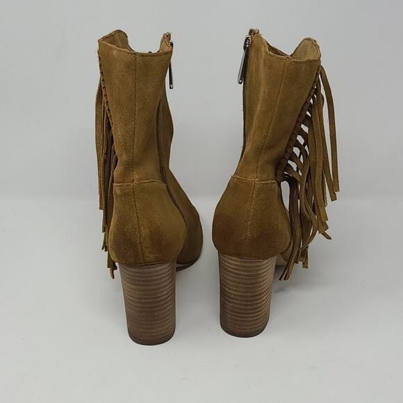 Charles By David Charles Boulder Fringe Mid Boots Women's Size 9 - Picture 4 of 8